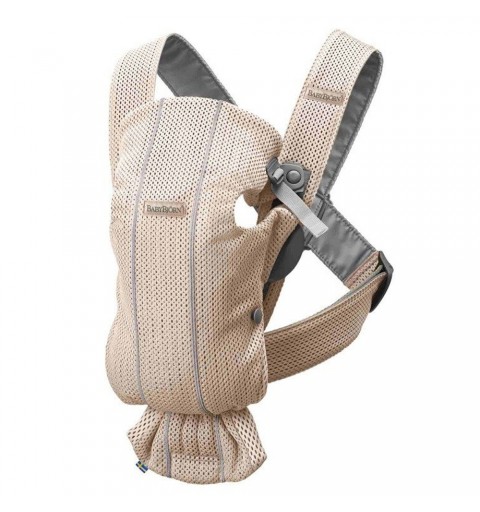 BABYBJORN - nosidełko Mini 3D Mesh | Perłowy Różowy